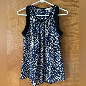 Banana Republic black and blue blouse size small